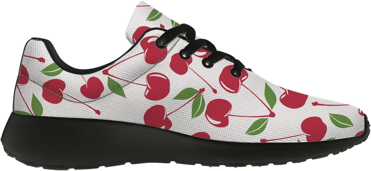 Cherries Shoes for Women Running Tennis Shoes Lightweight Walking Sneakers Gifts for Women Men