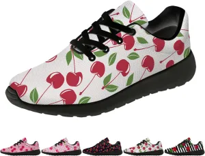 Cherries Shoes for Women Running Tennis Shoes Lightweight Walking Sneakers Gifts for Women Men