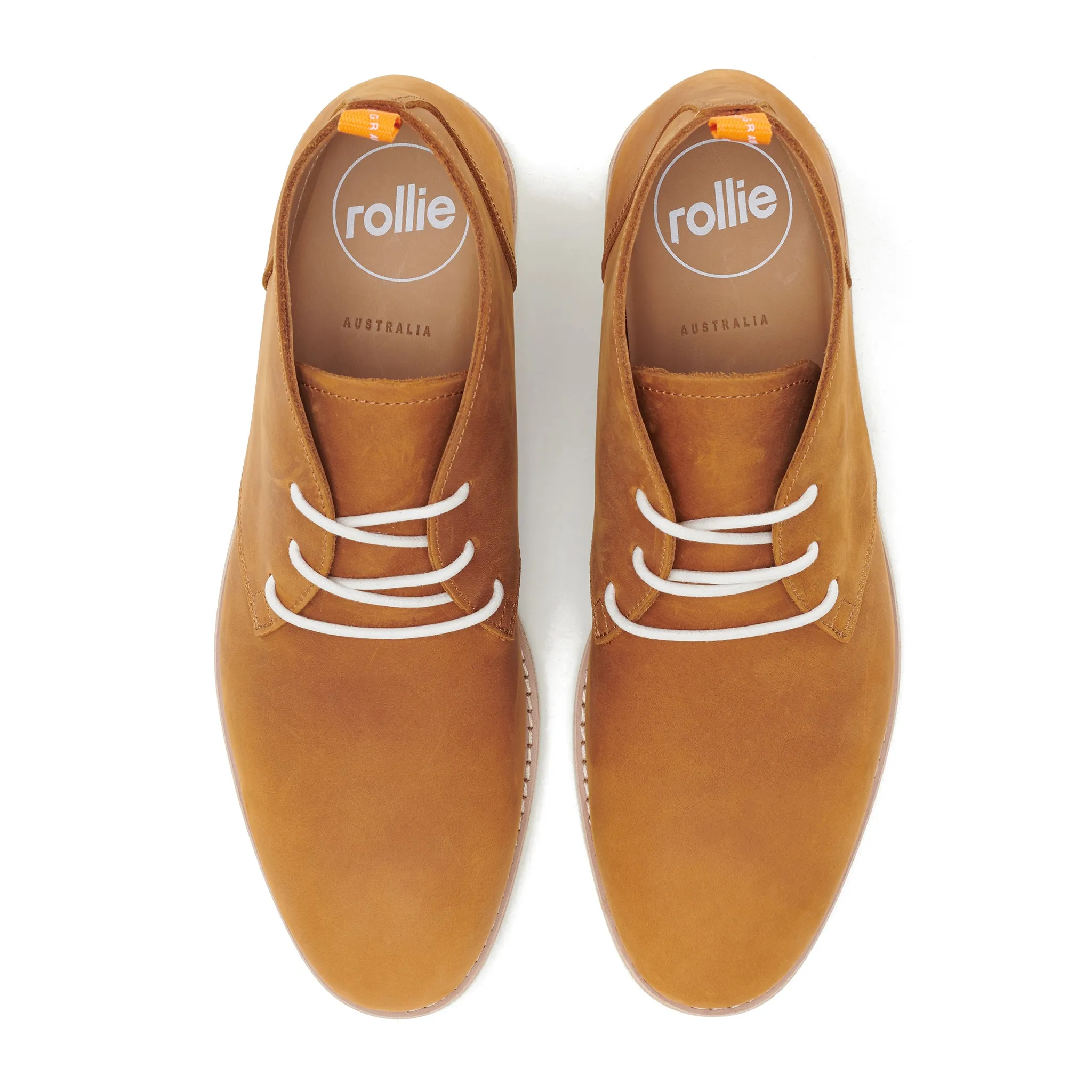 Chukka Mens Stack Cognac