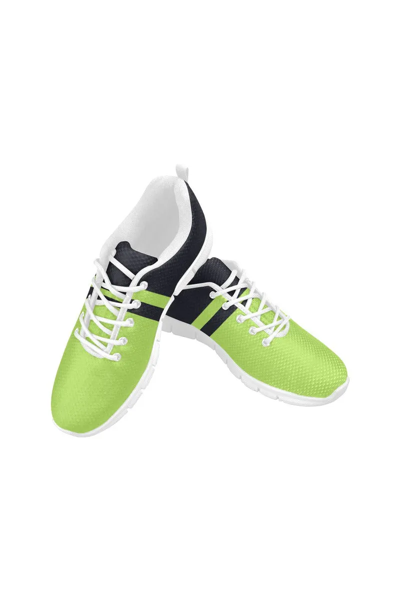 Lime Grenn & Blue Women's Breathable Running Shoes