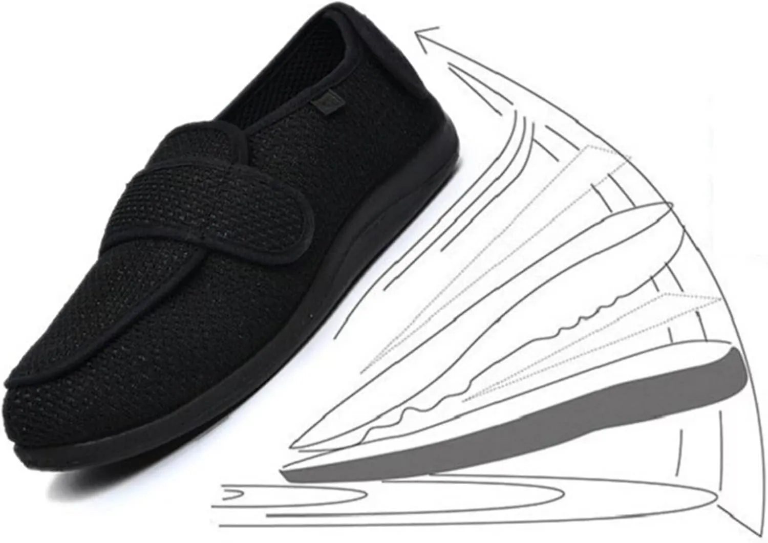 Orthopedic Diabetic Walking Shoes for Women - Wide Width Orthotic Loafers for Plantar Fasciitis Comfort Supportive Casual Sneakers for Foot and Heel Pain Rlief