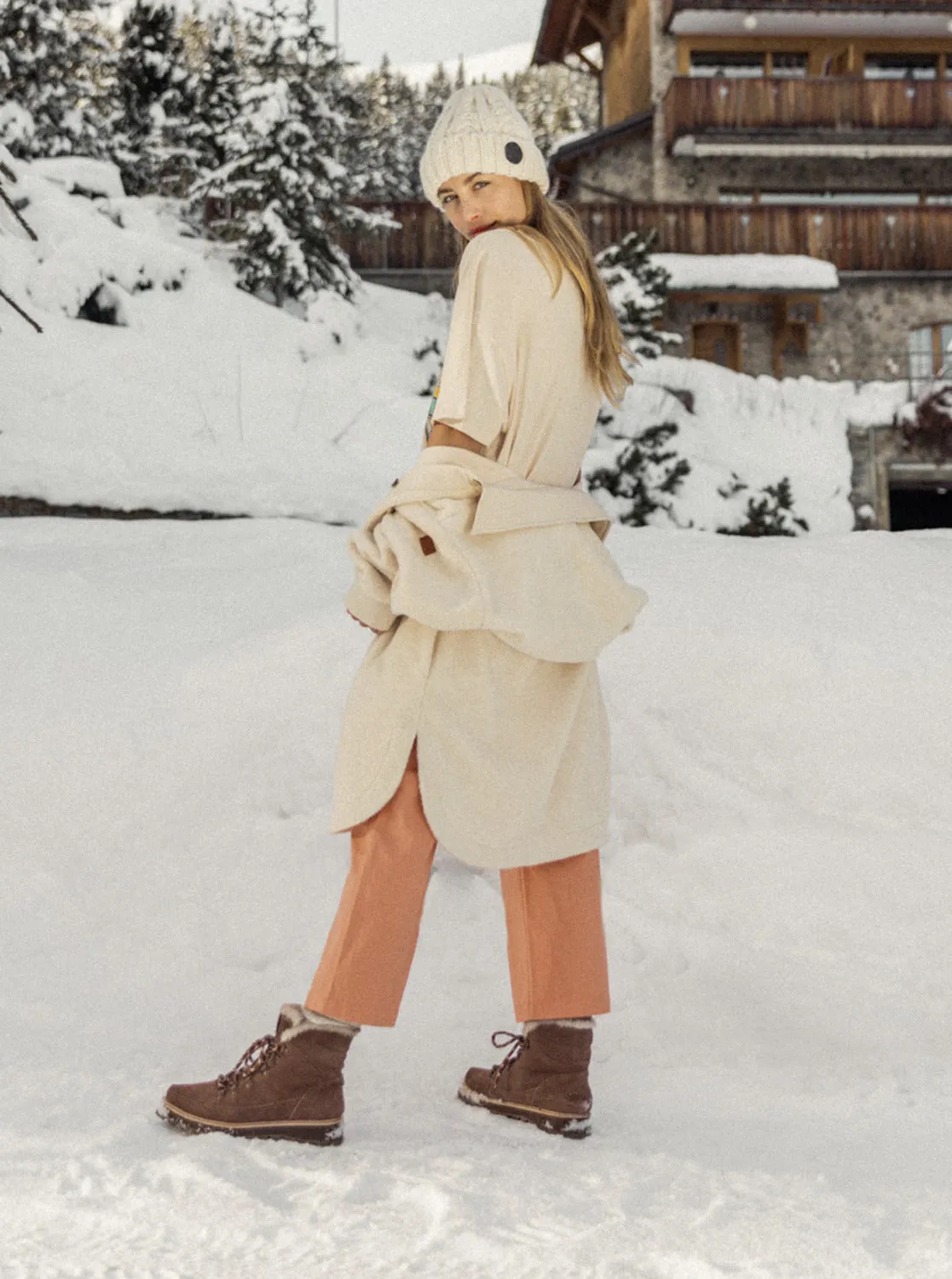 Sadie Lace-Up Boots - Chestnut Brown