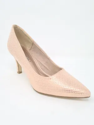 Sprox Rose Gold Court High Heel Shoes UK5