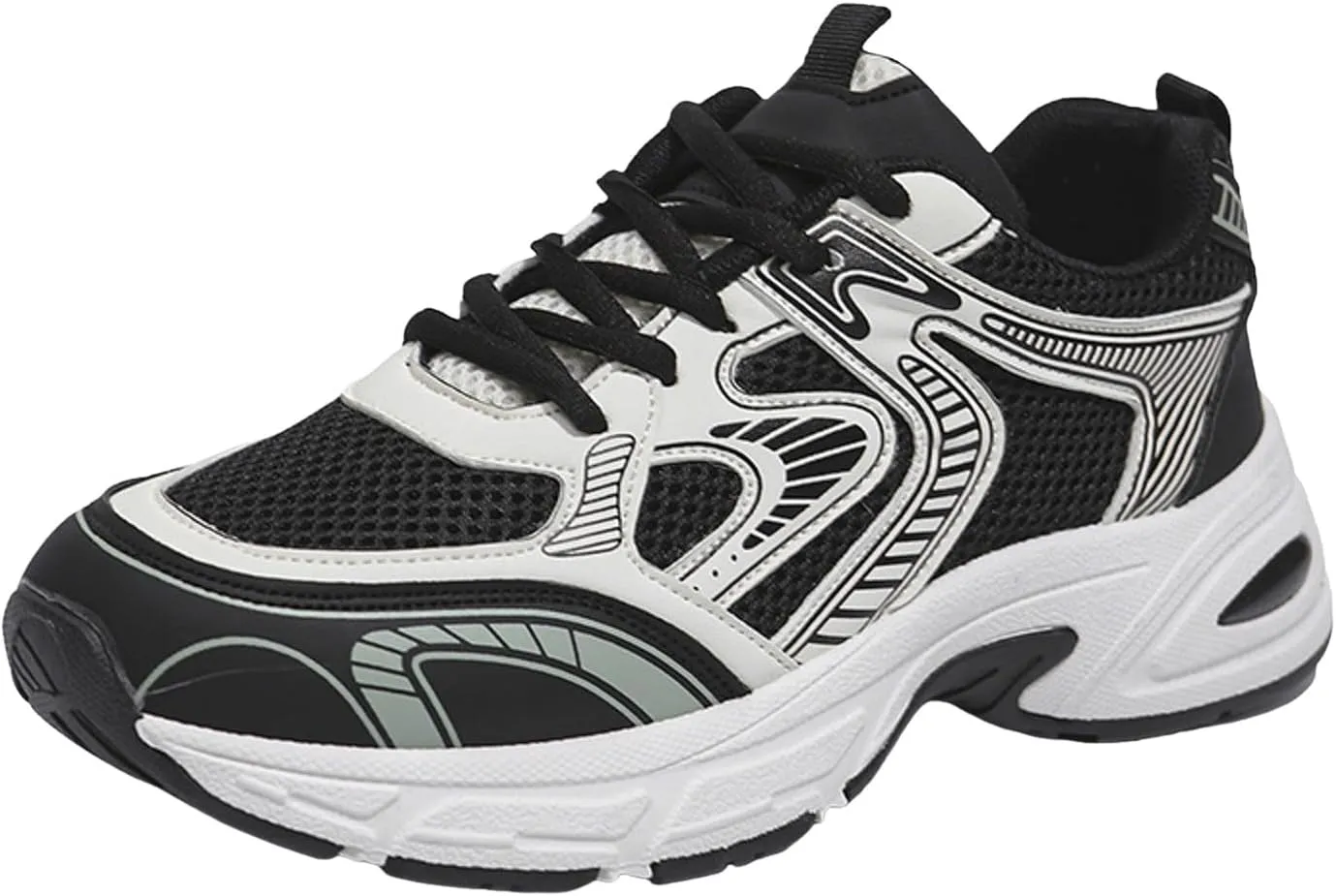 Walking Platform Shoes for Women 2025 Low-Top Slip On Air Cushioned Lace Up Casual Shoe Arch Support Jogging Tennis Sneakers Plantar Fasciitis Breathable Comfy Lightweight Footwear for Gym Travel