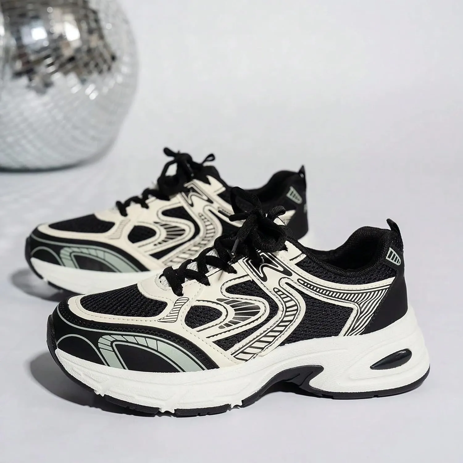 Walking Platform Shoes for Women 2025 Low-Top Slip On Air Cushioned Lace Up Casual Shoe Arch Support Jogging Tennis Sneakers Plantar Fasciitis Breathable Comfy Lightweight Footwear for Gym Travel