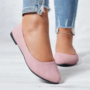 Women Flat Shoes Slip On Comfortable Walking Ballerina Shoes Cute Ballet Flats Ladies Portable Pumps Low Wedge Loafers