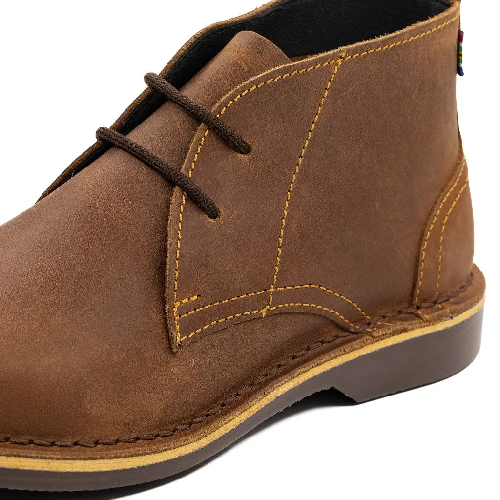 WOMEN'S CHUKKA (BROWN SOLE)